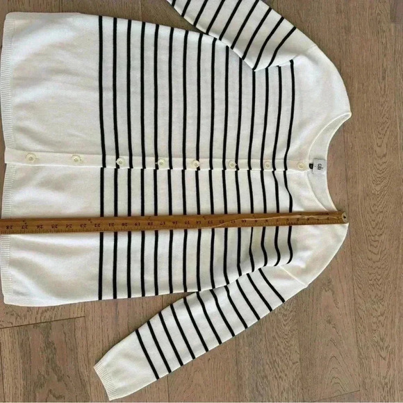 Cabi Turnabout Cardigan #6164 Black & White Small - Picture 3 of 6